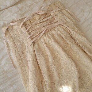 Lace Mermaid Skirt w/ Back Lacing